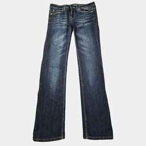 Vigoss The New York Boot Low-Rise Dark Wash Backflap Pockets Jeans Size 26